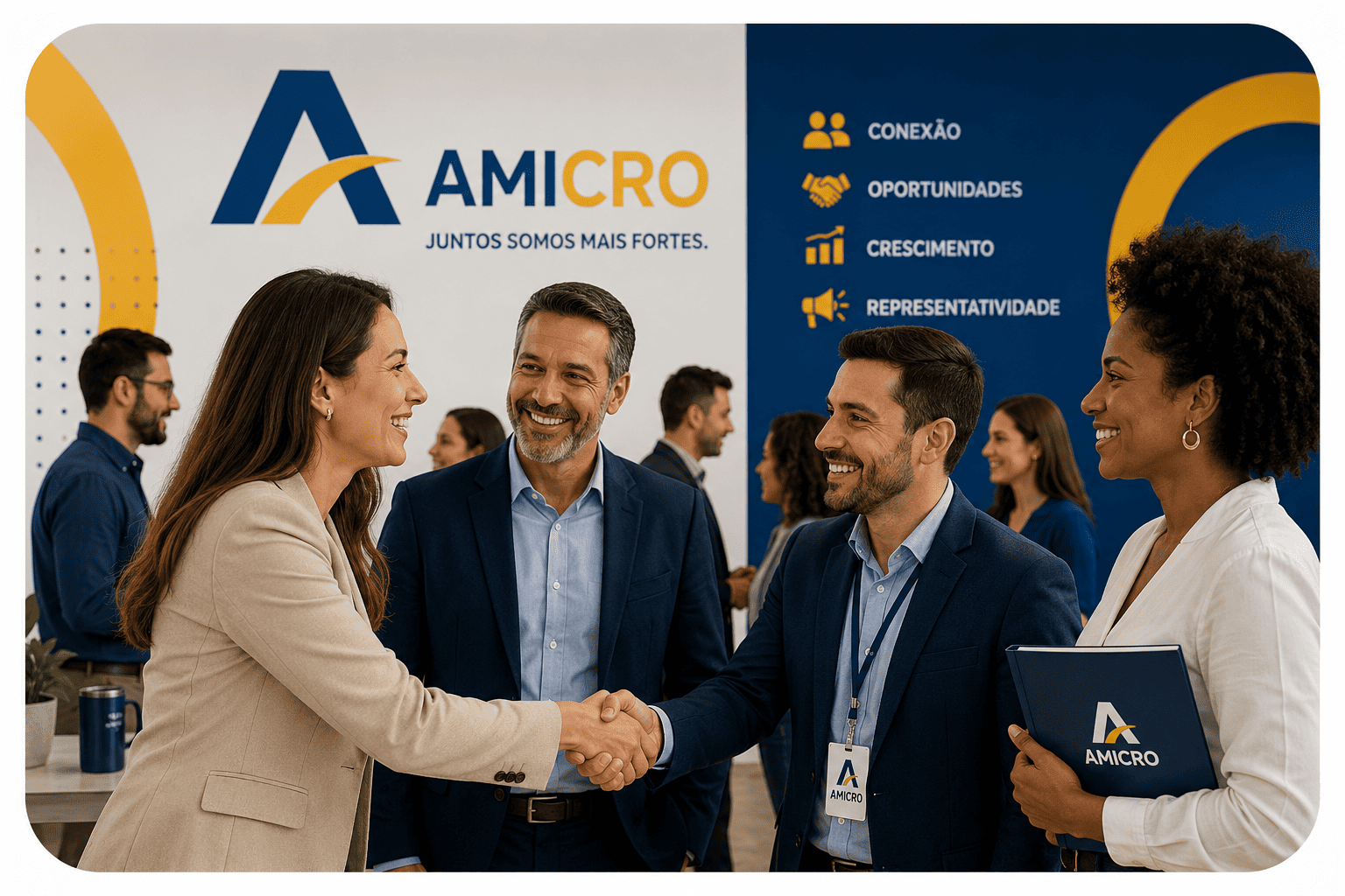 Associados AMICRO em rede empresarial